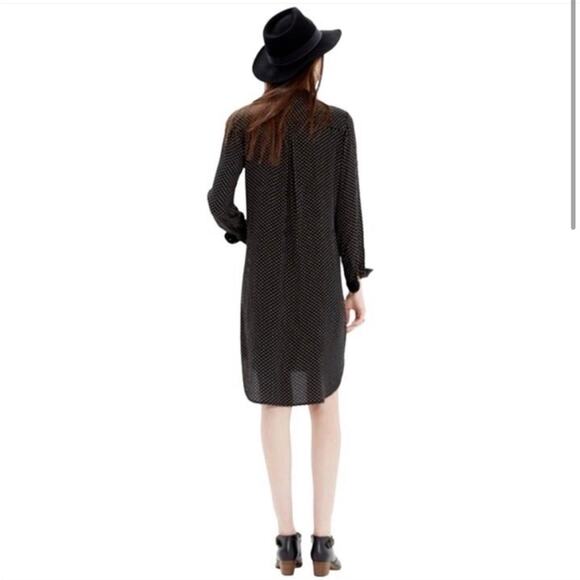 Madewell Long Sleeve polka dot Tunic Shirt Dress size x-small - Picture 2 of 12
